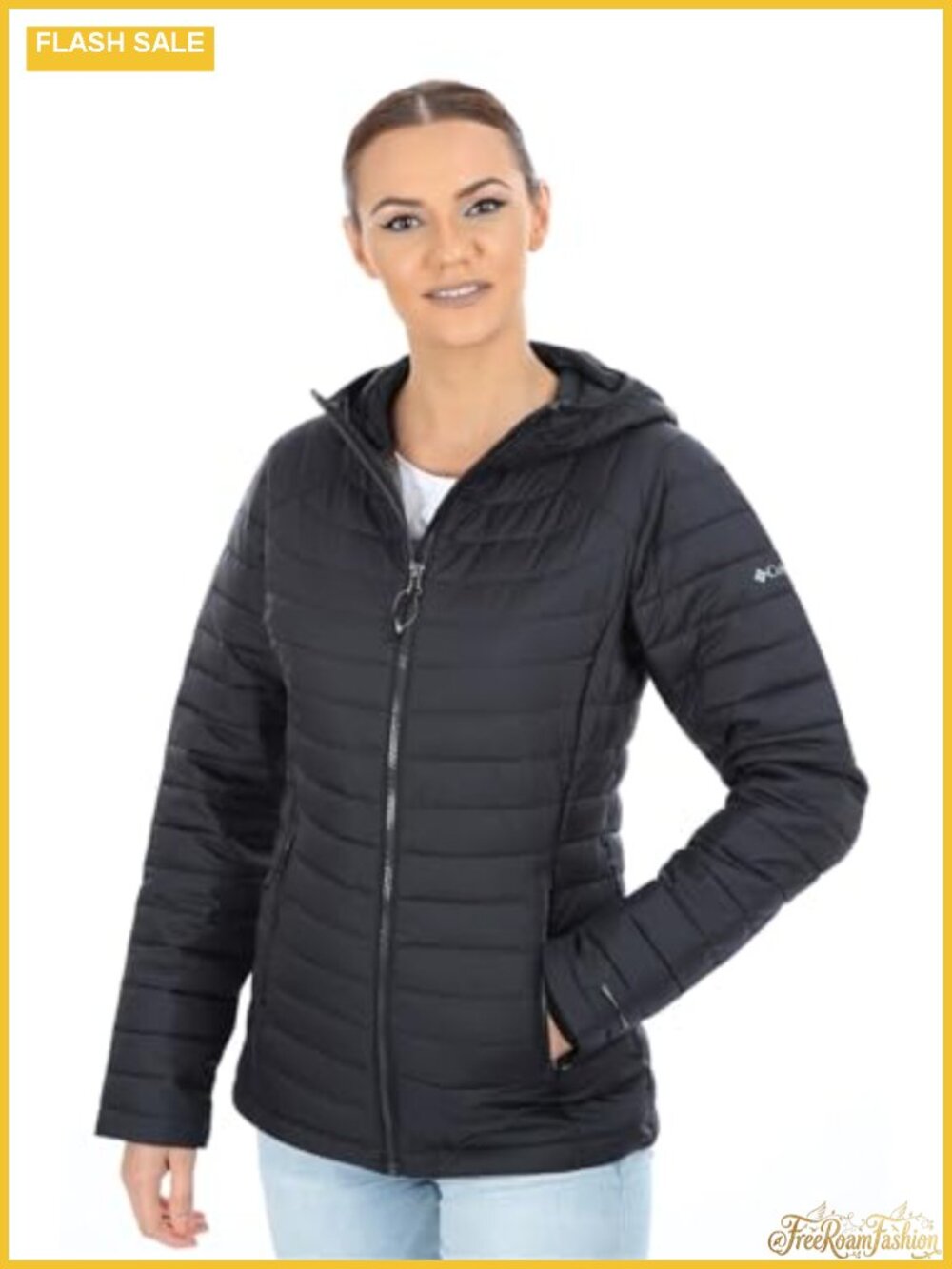 Columbia White Out II Omni Heat Hooded Puffer Jacket
